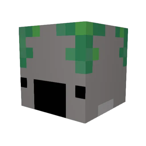 FatherFonFon Minecraft avatar head, 3D render
