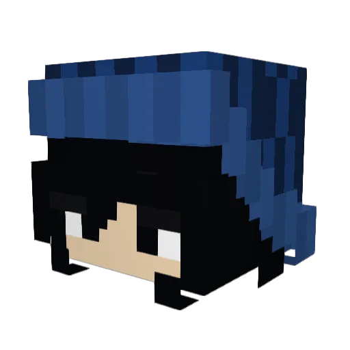 FatherGibus Minecraft avatar head, 3D render