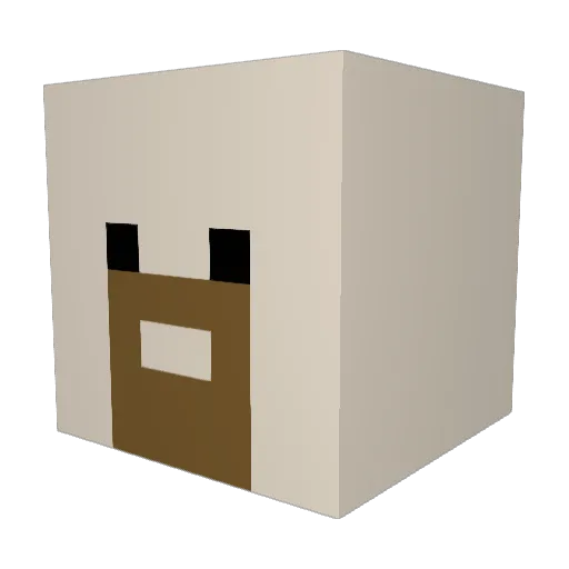 FatherJerimiah Minecraft avatar head, 3D render