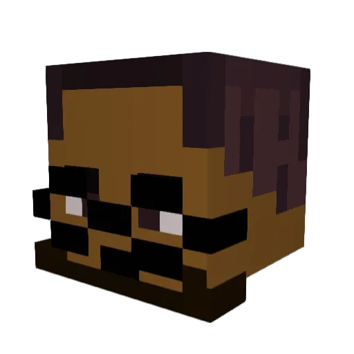 FatherSafa Minecraft avatar head, 3D render
