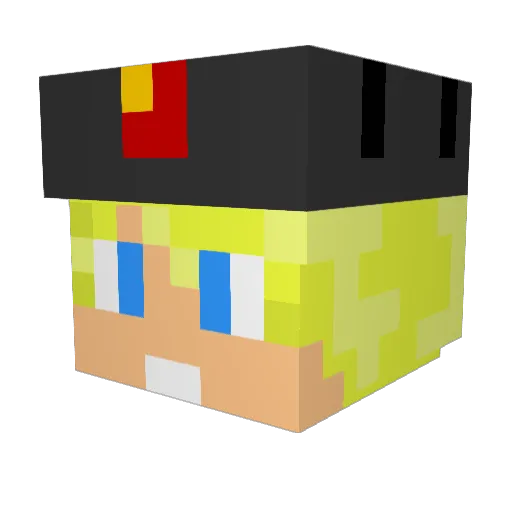 FatherSkulls Minecraft avatar head, 3D render