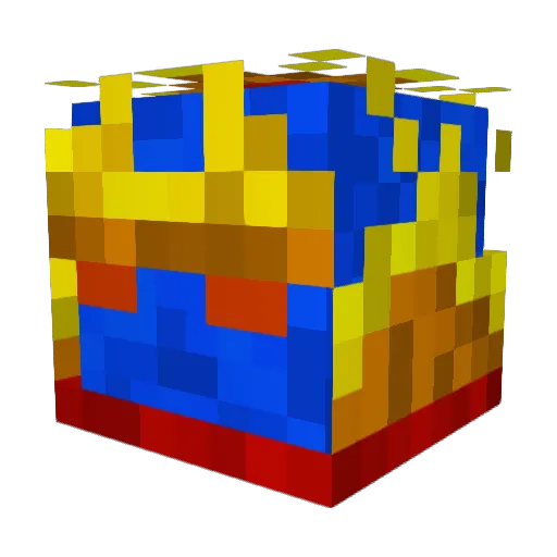 FatherSnow Minecraft avatar head, 3D render
