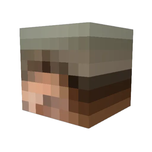 FatherSweden Minecraft avatar head, 3D render