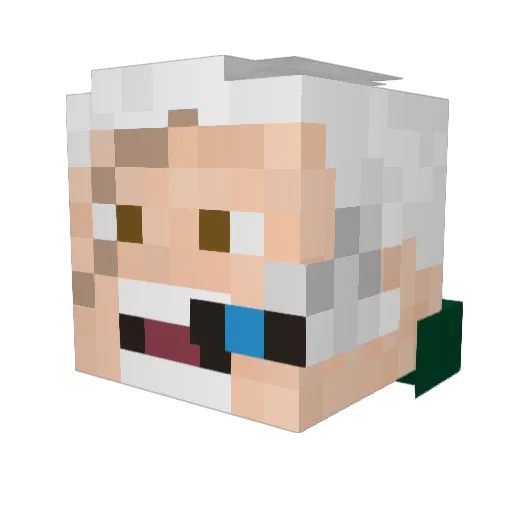 Father_Brum Minecraft avatar head, 3D render