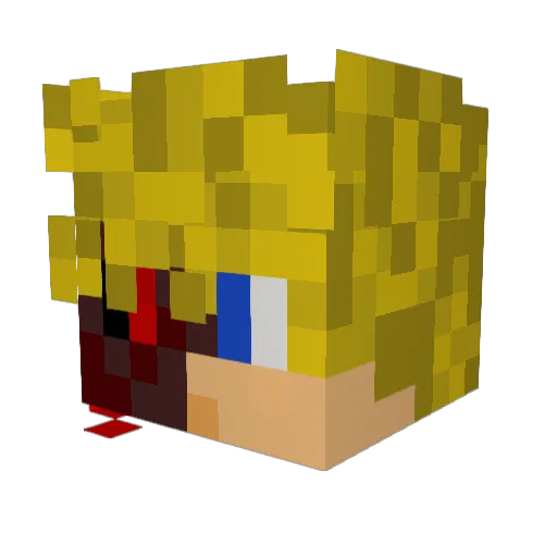 Father_Solin Minecraft avatar head, 3D render