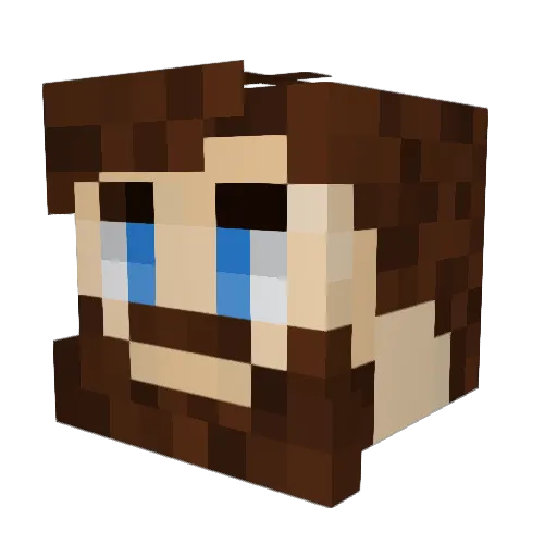 Father_Timelord Minecraft avatar head, 3D render