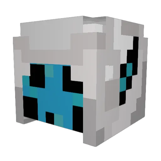 FathersP Minecraft avatar head, 3D render