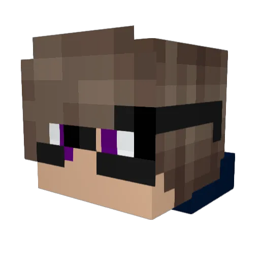 FatihhP Minecraft avatar head, 3D render