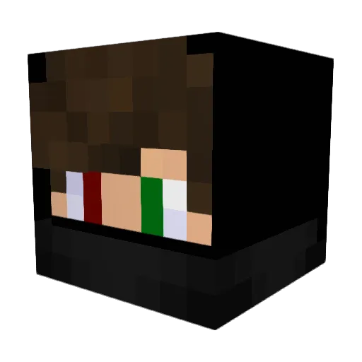 Fatihoo Minecraft avatar head, 3D render