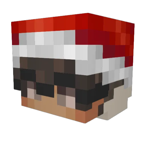 Fatihz Minecraft avatar head, 3D render