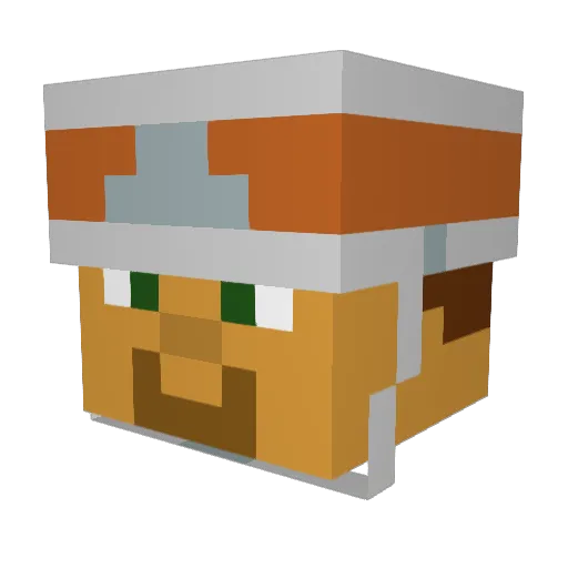 Fatneek_95 Minecraft avatar head, 3D render