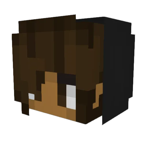 FatpigBob Minecraft avatar head, 3D render