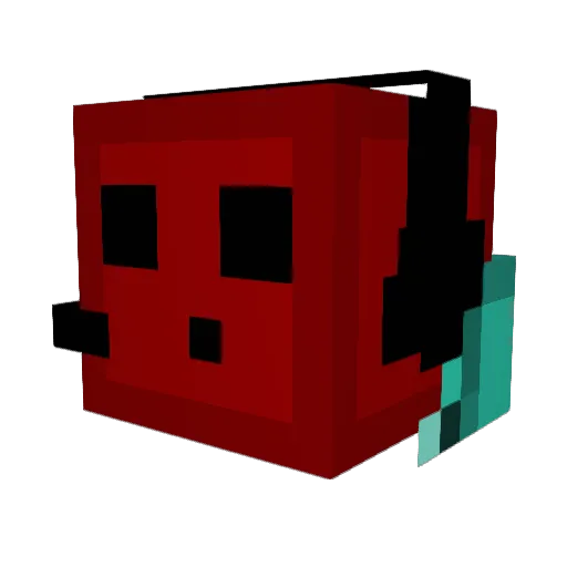 FattedGiant Minecraft avatar head, 3D render