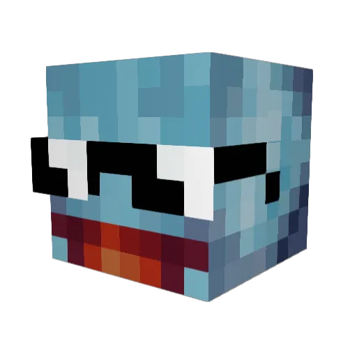 FattedYapper Minecraft avatar head, 3D render