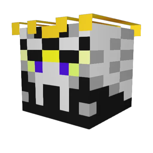 Fatthing Minecraft avatar head, 3D render