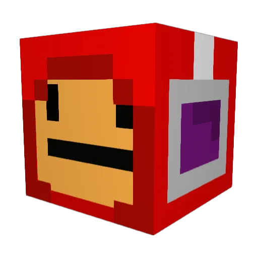 FattyBomBom1000 Minecraft avatar head, 3D render