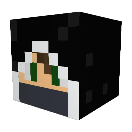 FattyFoo Minecraft avatar head, 3D render