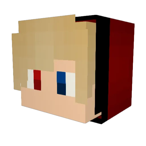 FauMee Minecraft avatar head, 3D render