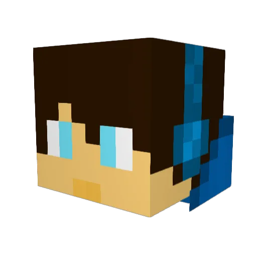 FaultierNine75 Minecraft avatar head, 3D render