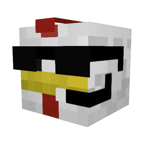 FaultyALT Minecraft avatar head, 3D render