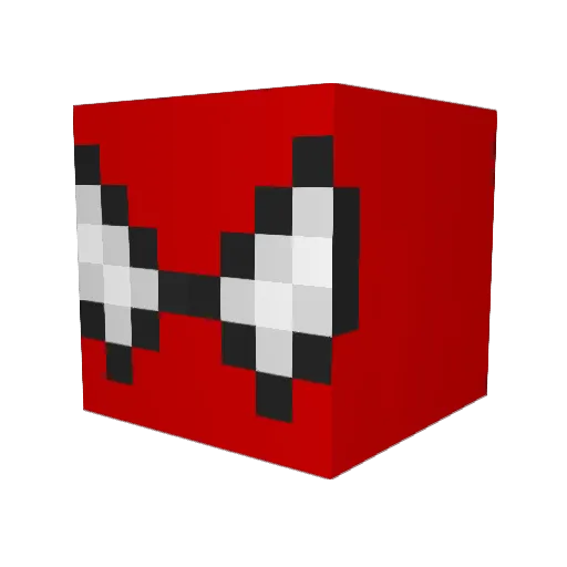 FaultyFilly Minecraft avatar head, 3D render