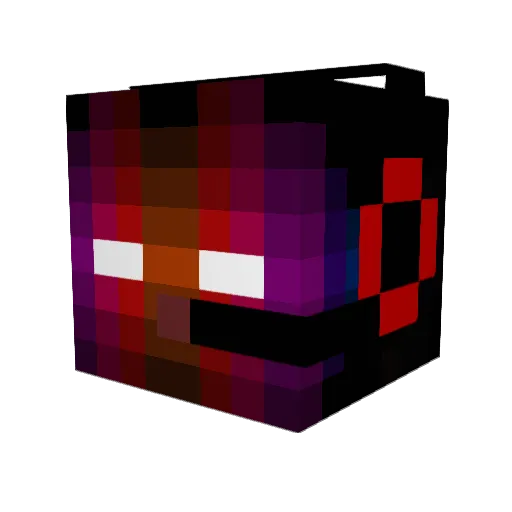 Faurly Minecraft avatar head, 3D render