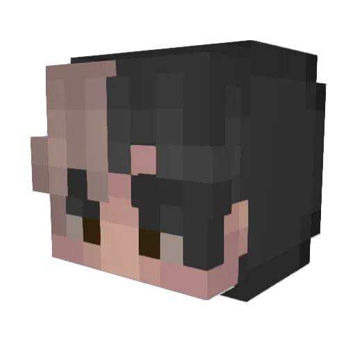 FaustianFerret Minecraft avatar head, 3D render