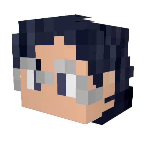 FaustianSpider Minecraft avatar head, 3D render