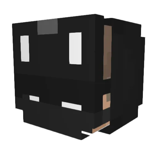 FaustusD Minecraft avatar head, 3D render