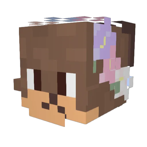 Favbowie23 Minecraft avatar head, 3D render