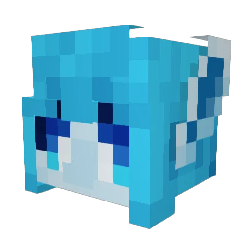 Favil Minecraft avatar head, 3D render