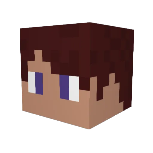 Favius Minecraft avatar head, 3D render