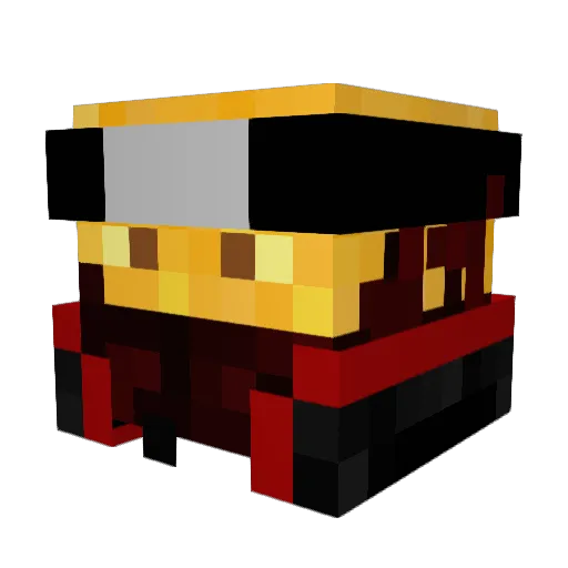 Favo_99 Minecraft avatar head, 3D render