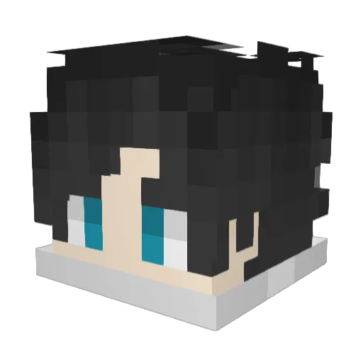 Favoa Minecraft avatar head, 3D render