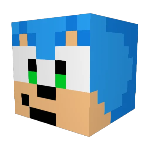 Favon1 Minecraft avatar head, 3D render