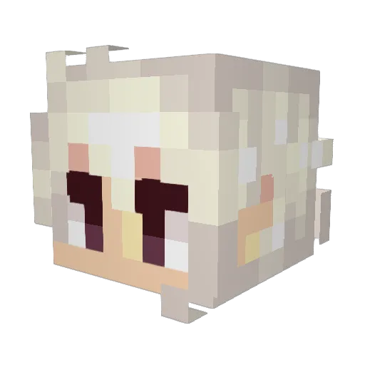 FavoriteDish Minecraft avatar head, 3D render