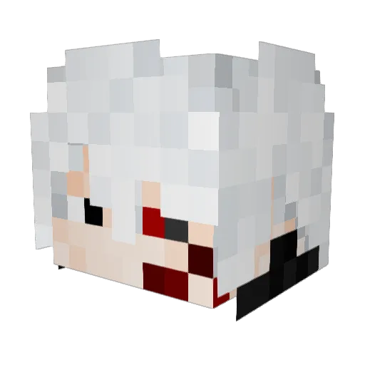 FavyDesu Minecraft avatar head, 3D render