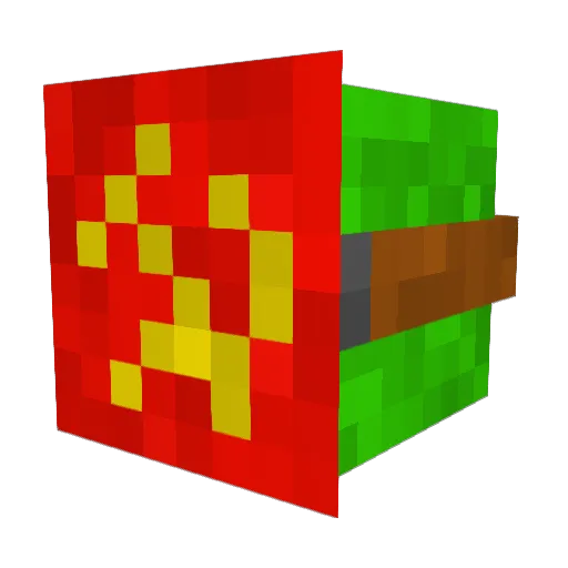 Favzi Minecraft avatar head, 3D render