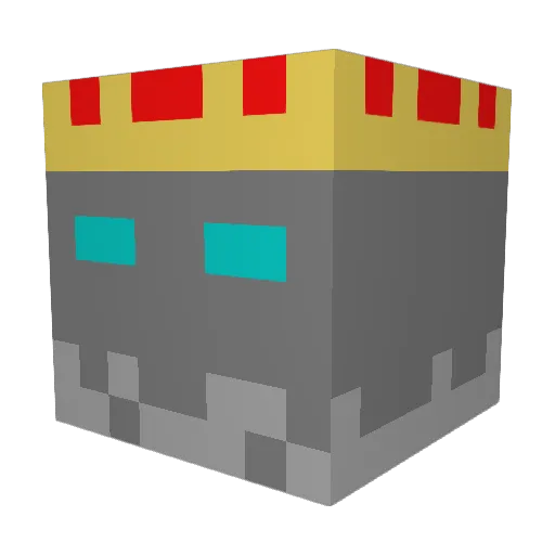 Fawawawa Minecraft avatar head, 3D render