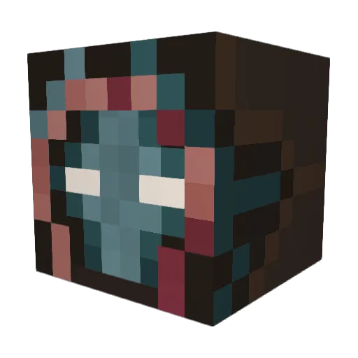 Fawcan Minecraft avatar head, 3D render