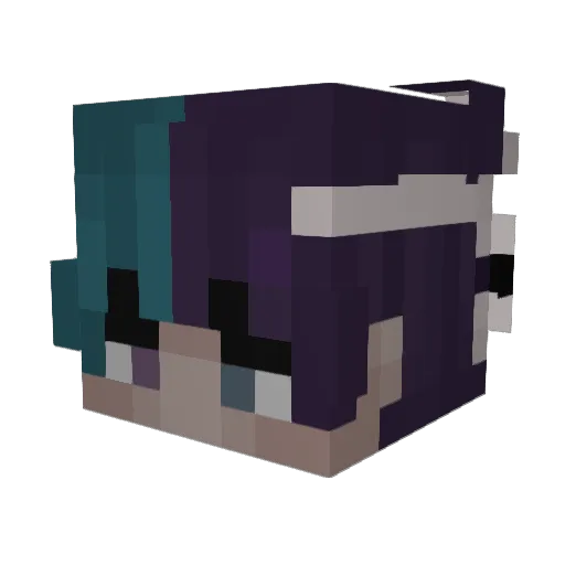 Fawk3s_ Minecraft avatar head, 3D render