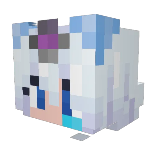 FawnGoesBonk Minecraft avatar head, 3D render