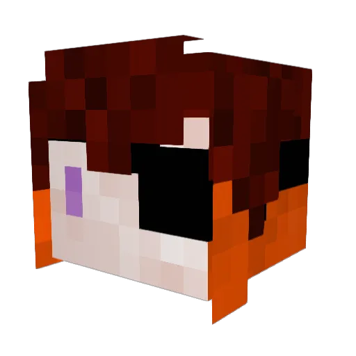 Fawn_Witch Minecraft avatar head, 3D render