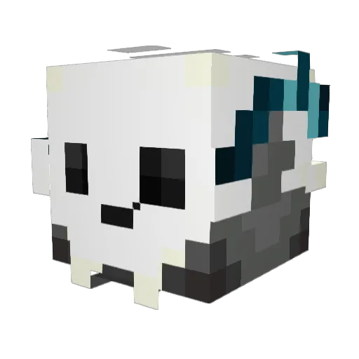 Fawnel Minecraft avatar head, 3D render