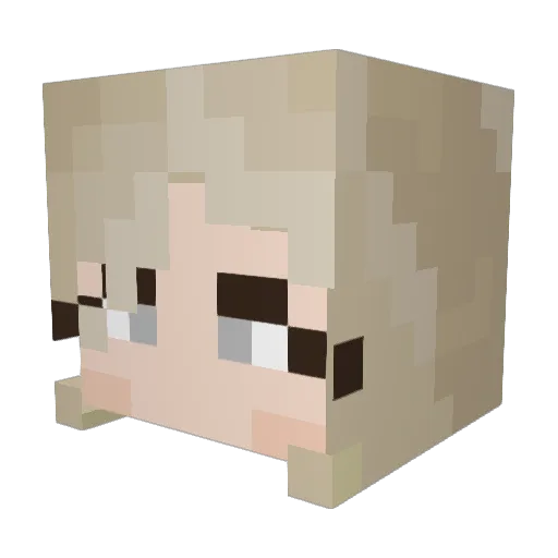 FawnsEnigma Minecraft avatar head, 3D render