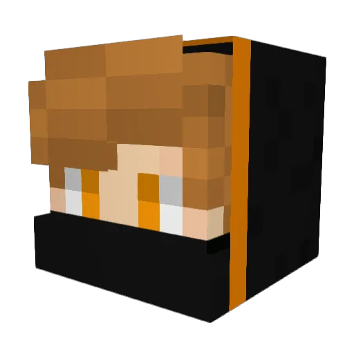 FaworusPL Minecraft avatar head, 3D render