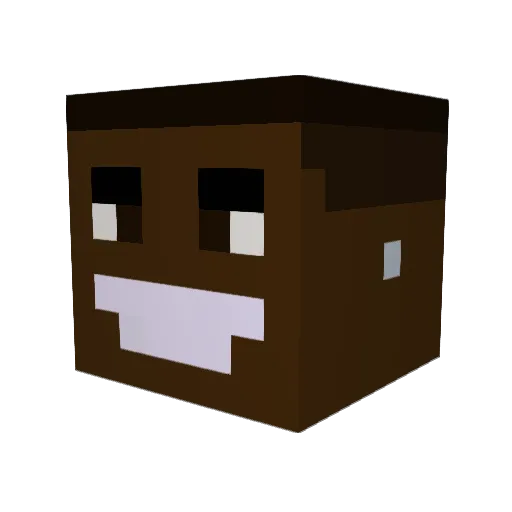 FaxTheDInoNugg Minecraft avatar head, 3D render