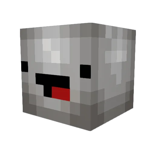 FaxiPixi Minecraft avatar head, 3D render