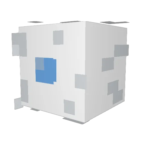 Faxmachiene Minecraft avatar head, 3D render