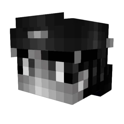 Faxov Minecraft avatar head, 3D render